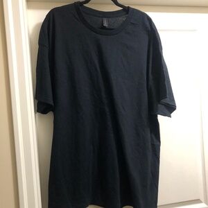 Men’s 3XL black 100% cotton short sleeve tee NWOT